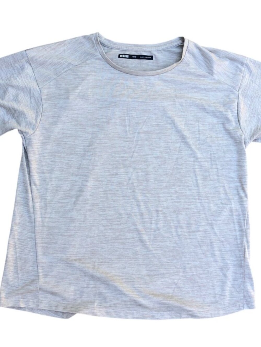 REI COOP Moisture Wicking T Shirt Men's LARGE Beige Short Sleeve Hiking Top